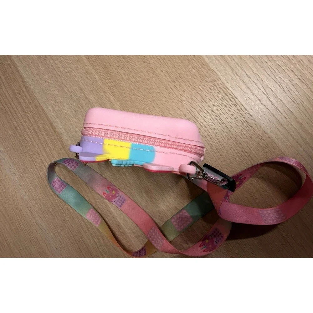 Rainbow Unicorn Pop-It Purse Shoulder Bag Handbag Pop Push Bubble Fidget Toy